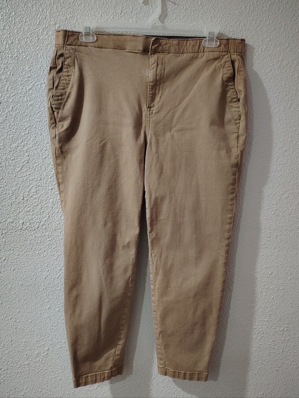 Torrid Tan Straight-Leg Cotton Blend Pants,  Ladies Size 16R